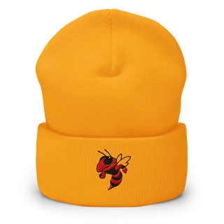 Crystal City High School Hornets Basketball Cuffed Beanie | Yupoong 1501KC