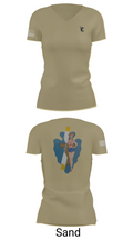 B Co 1/114th Maintenance 9686057 Women's Short Sleeve V-neck Shirt - 88