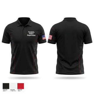 Short Sleeve Performance Polo, Vandalia Police Department, Police, Teamtime, Team time, sublimation, custom sports apparel, team uniforms, spirit wear, spiritwear, sports uniforms, custom shirts, team store, custom team store, fundraiser sports, apparel fundraiser