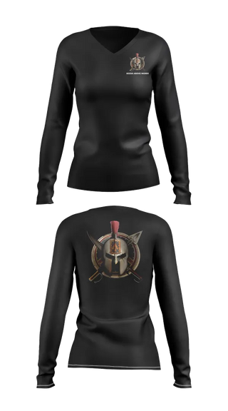 Womens Long Sleeve Vneck Shirt, 108th Air Defense Artillery Brigade, Army, Teamtime, Team time, sublimation, custom sports apparel, team uniforms, spirit wear, spiritwear, sports uniforms, custom shirts, team store, custom team store, fundraiser sports, apparel fundraiser