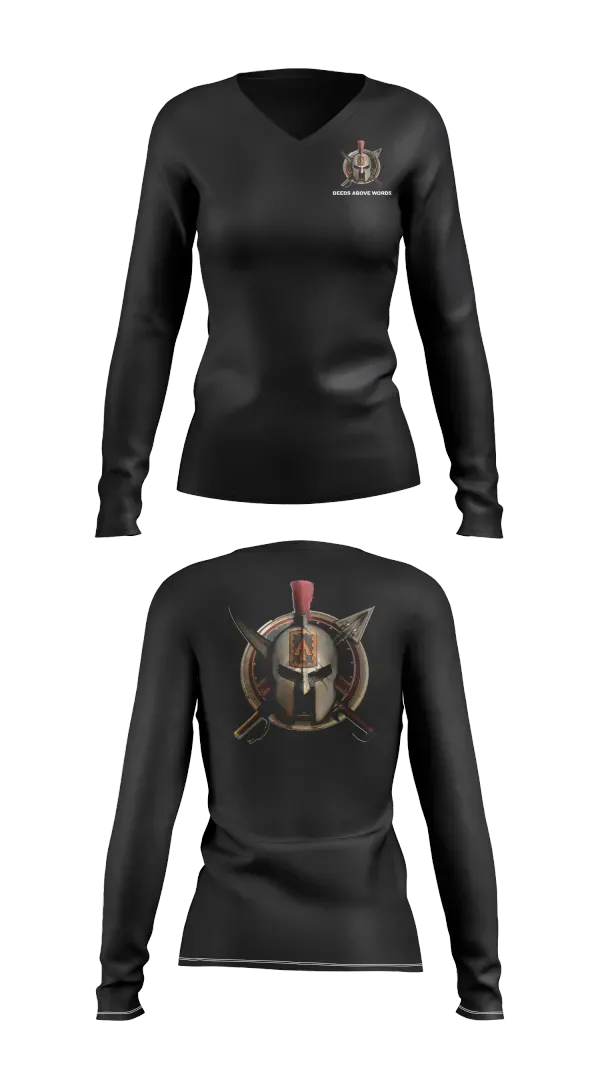 Womens Long Sleeve Vneck Shirt, 108th Air Defense Artillery Brigade, Army, Teamtime, Team time, sublimation, custom sports apparel, team uniforms, spirit wear, spiritwear, sports uniforms, custom shirts, team store, custom team store, fundraiser sports, apparel fundraiser