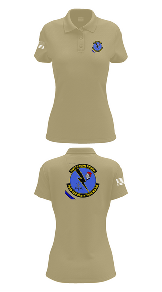 Womens Short Sleeve Performance Polo, 103d SECURITY FORCES SQUADRON, , Teamtime, Team time, sublimation, custom sports apparel, team uniforms, spirit wear, spiritwear, sports uniforms, custom shirts, team store, custom team store, fundraiser sports, apparel fundraiser