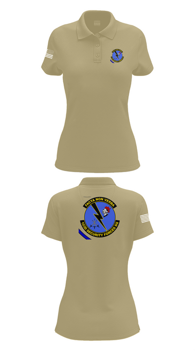 103d SECURITY FORCES SQUADRON 19845829 Women's Short Sleeve Performance Polo  - 95