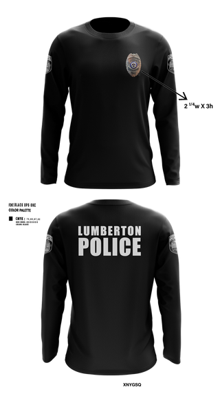 Long Sleeve Performance Shirt, LUMBERTON POLICE, , Teamtime, Team time, sublimation, custom sports apparel, team uniforms, spirit wear, spiritwear, sports uniforms, custom shirts, team store, custom team store, fundraiser sports, apparel fundraiser