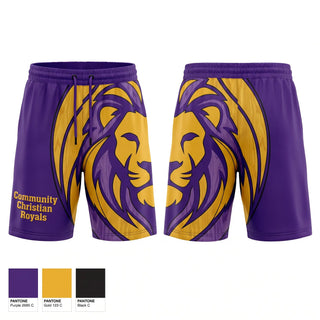 Athletic Shorts With Pockets, Community Christian Royals, Baseball, Teamtime, Team time, sublimation, custom sports apparel, team uniforms, spirit wear, spiritwear, sports uniforms, custom shirts, team store, custom team store, fundraiser sports, apparel fundraiser