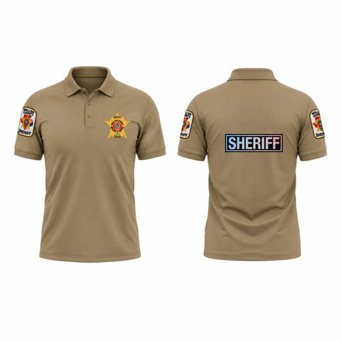 Short Sleeve Performance Polo, WALLER COUNTY SHERIFF, Police, Teamtime, Team time, sublimation, custom sports apparel, team uniforms, spirit wear, spiritwear, sports uniforms, custom shirts, team store, custom team store, fundraiser sports, apparel fundraiser