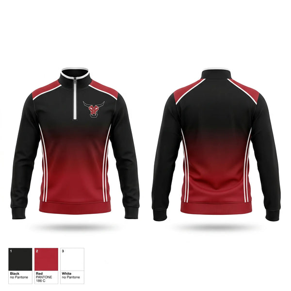 Quarter Zip Jacket, Spanish Fort Toros, , Teamtime, Team time, sublimation, custom sports apparel, team uniforms, spirit wear, spiritwear, sports uniforms, custom shirts, team store, custom team store, fundraiser sports, apparel fundraiser