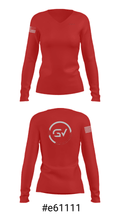 Gainz-ville Training Facility 914638 Women's Long Sleeve V-neck Shirt - 20