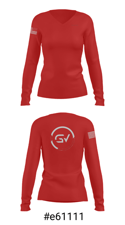Gainz-ville Training Facility 914638 Women's Long Sleeve V-neck Shirt - 20