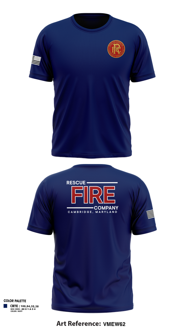 Rescue Fire Company 97502473 Old School Cotton Feel Shirt - 6