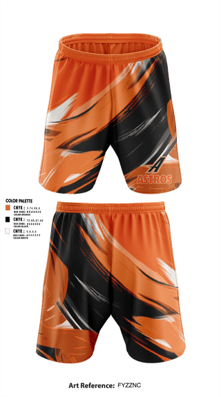Athletic Shorts With Pockets, Astros, Baseball, Teamtime, Team time, sublimation, custom sports apparel, team uniforms, spirit wear, spiritwear, sports uniforms, custom shirts, team store, custom team store, fundraiser sports, apparel fundraiser