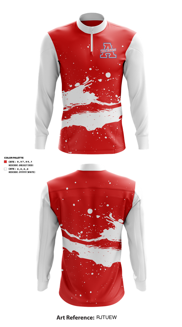 Quarter Zip Jacket, TW ANDREWS, , Teamtime, Team time, sublimation, custom sports apparel, team uniforms, spirit wear, spiritwear, sports uniforms, custom shirts, team store, custom team store, fundraiser sports, apparel fundraiser