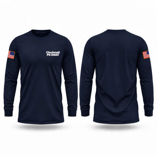 Long Sleeve Performance Shirt, Cincinnati PD SWAT, Police, Teamtime, Team time, sublimation, custom sports apparel, team uniforms, spirit wear, spiritwear, sports uniforms, custom shirts, team store, custom team store, fundraiser sports, apparel fundraiser
