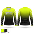 Diamond Daisies Women's Long Sleeve V-neck Shirt - 1