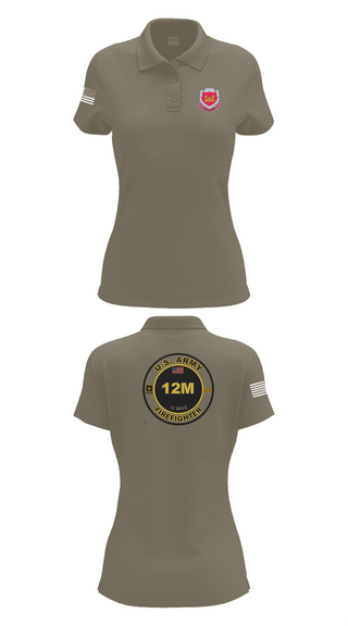 Womens Short Sleeve Performance Polo, 1153rd Firefighter Unit, , Teamtime, Team time, sublimation, custom sports apparel, team uniforms, spirit wear, spiritwear, sports uniforms, custom shirts, team store, custom team store, fundraiser sports, apparel fundraiser