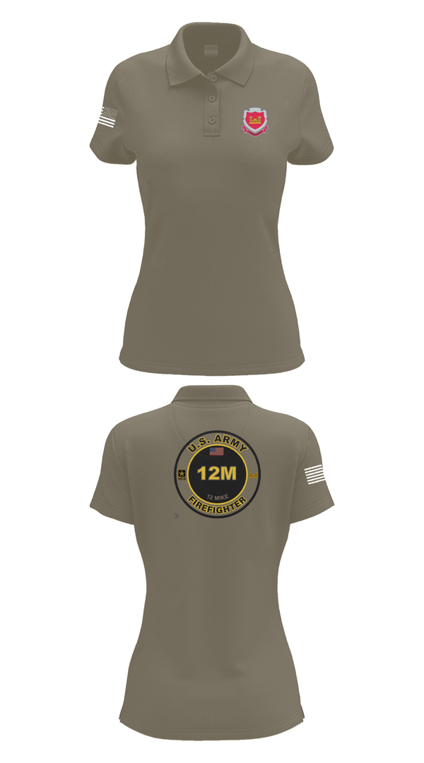 Womens Short Sleeve Performance Polo, 1153rd Firefighter Unit, , Teamtime, Team time, sublimation, custom sports apparel, team uniforms, spirit wear, spiritwear, sports uniforms, custom shirts, team store, custom team store, fundraiser sports, apparel fundraiser