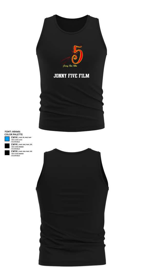 Tank Top, Jonny Five Film, , Teamtime, Team time, sublimation, custom sports apparel, team uniforms, spirit wear, spiritwear, sports uniforms, custom shirts, team store, custom team store, fundraiser sports, apparel fundraiser
