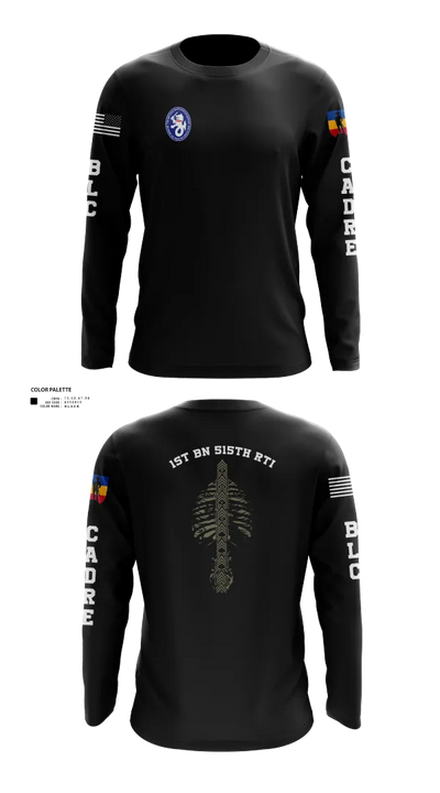 1st BN 515th RTI 17257625 Long Sleeve Performance Shirt 21
