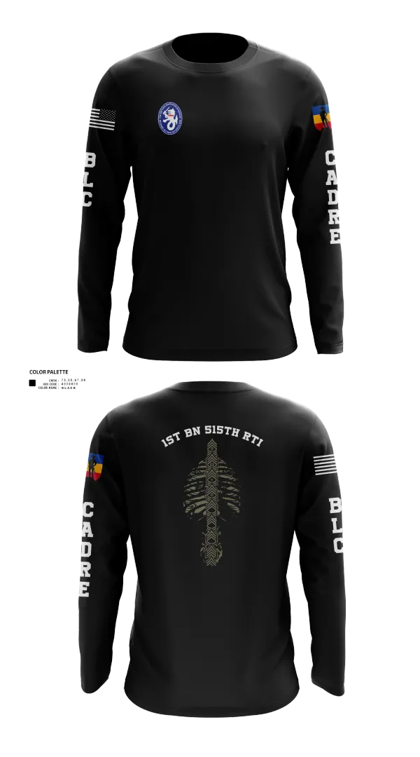 Long Sleeve Performance Shirt, 1st BN 515th RTI, Army, Teamtime, Team time, sublimation, custom sports apparel, team uniforms, spirit wear, spiritwear, sports uniforms, custom shirts, team store, custom team store, fundraiser sports, apparel fundraiser