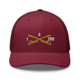 A Troop, 1st squadron-299th Calvary Regiment 70291790 Retro Trucker Hat | Yupoong 6606