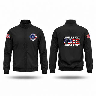 Windbreaker, San Jose Fire & Rescue, Fire Department, Teamtime, Team time, sublimation, custom sports apparel, team uniforms, spirit wear, spiritwear, sports uniforms, custom shirts, team store, custom team store, fundraiser sports, apparel fundraiser