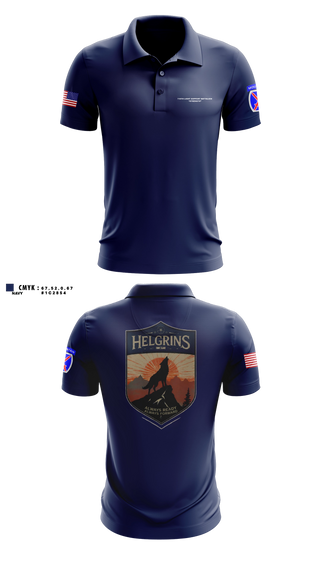 Short Sleeve Performance Polo, Headquarters and Distribution Company, Army, Teamtime, Team time, sublimation, custom sports apparel, team uniforms, spirit wear, spiritwear, sports uniforms, custom shirts, team store, custom team store, fundraiser sports, apparel fundraiser