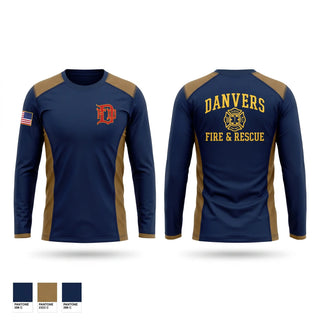 Long Sleeve Performance Shirt, Danvers Fire & Rescue, Fire Department, Teamtime, Team time, sublimation, custom sports apparel, team uniforms, spirit wear, spiritwear, sports uniforms, custom shirts, team store, custom team store, fundraiser sports, apparel fundraiser