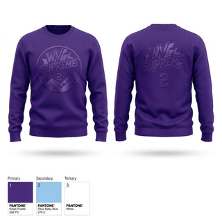 Crew Neck Sweatshirt, WV Supreme, Men's Basketball, Teamtime, Team time, sublimation, custom sports apparel, team uniforms, spirit wear, spiritwear, sports uniforms, custom shirts, team store, custom team store, fundraiser sports, apparel fundraiser