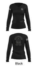 C-CO 1-145th AR 93960916 Women's Long Sleeve V-neck Shirt - 35