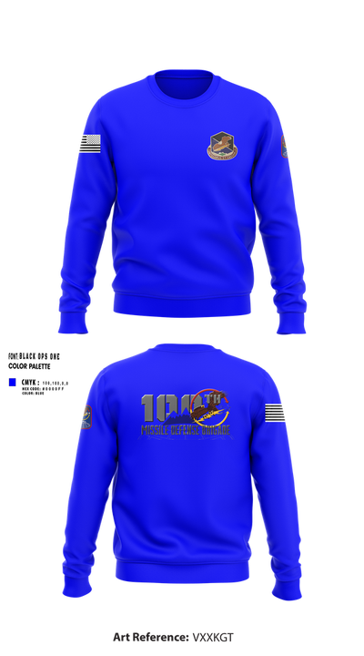100th Missile Defense Brigade 43971287 Crew Neck Sweatshirt - 103