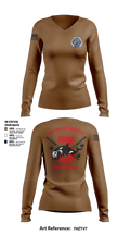 UUVRON THREE 76018481 Women's Long Sleeve V-neck Shirt - 1