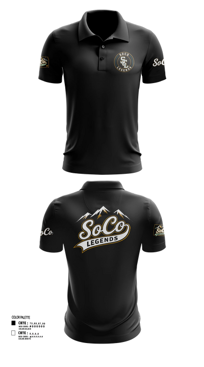 SoCo Legands Short Sleeve Performance Polo - 3