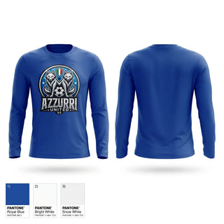Long Sleeve Performance Shirt, AZZURRI UNITED, Men's Soccer, Teamtime, Team time, sublimation, custom sports apparel, team uniforms, spirit wear, spiritwear, sports uniforms, custom shirts, team store, custom team store, fundraiser sports, apparel fundraiser