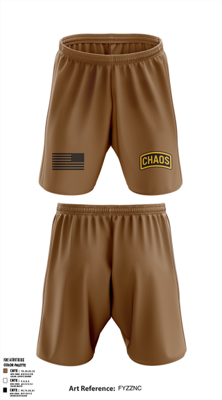 Athletic Shorts With Pockets, Chaos Company, 1-182 Infantry, , Teamtime, Team time, sublimation, custom sports apparel, team uniforms, spirit wear, spiritwear, sports uniforms, custom shirts, team store, custom team store, fundraiser sports, apparel fundraiser