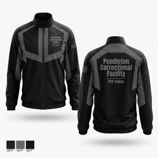 Windbreaker, Pendleton Correctional Facility, Police, Teamtime, Team time, sublimation, custom sports apparel, team uniforms, spirit wear, spiritwear, sports uniforms, custom shirts, team store, custom team store, fundraiser sports, apparel fundraiser