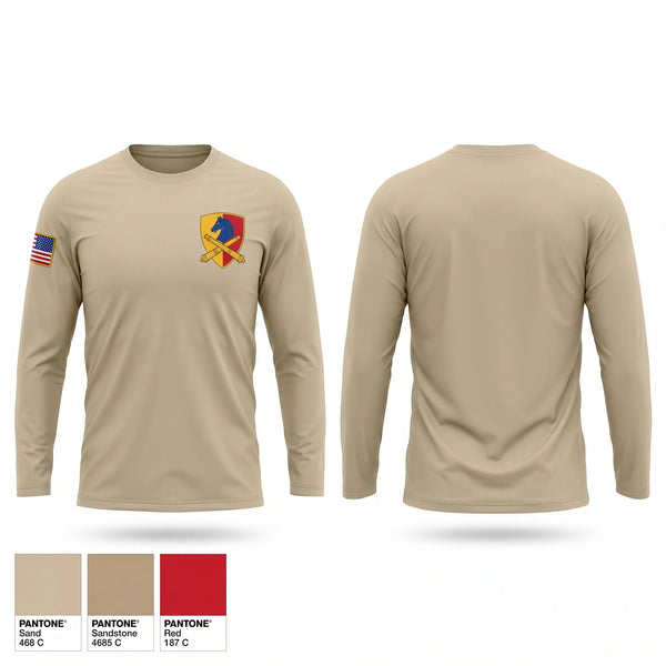 Long Sleeve Performance Shirt, 138th Fires Brigade, National Guard, Teamtime, Team time, sublimation, custom sports apparel, team uniforms, spirit wear, spiritwear, sports uniforms, custom shirts, team store, custom team store, fundraiser sports, apparel fundraiser