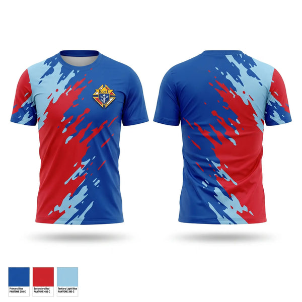 Soft Poly Tee Cotton Like Feel, Knights of Columbus, , Teamtime, Team time, sublimation, custom sports apparel, team uniforms, spirit wear, spiritwear, sports uniforms, custom shirts, team store, custom team store, fundraiser sports, apparel fundraiser