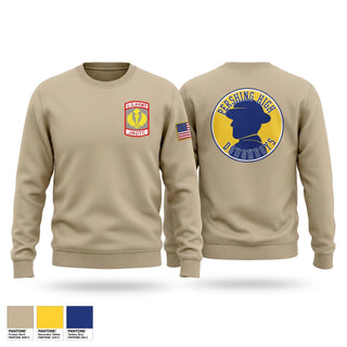 Crew Neck Sweatshirt, Pershing Doughboy Battalion, Army, Teamtime, Team time, sublimation, custom sports apparel, team uniforms, spirit wear, spiritwear, sports uniforms, custom shirts, team store, custom team store, fundraiser sports, apparel fundraiser