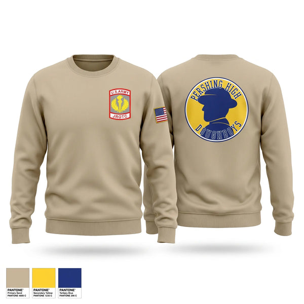 Crew Neck Sweatshirt, Pershing Doughboy Battalion, Army, Teamtime, Team time, sublimation, custom sports apparel, team uniforms, spirit wear, spiritwear, sports uniforms, custom shirts, team store, custom team store, fundraiser sports, apparel fundraiser
