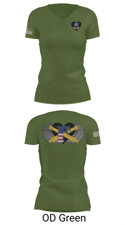 Freedom BTRY, 1-320th FAR 56639766 Women's Short Sleeve V-neck Shirt - 48