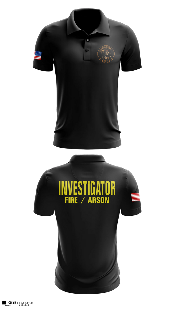 Short Sleeve Performance Polo, Gaston County Emergency Management and Fire Services, Fire Department, Teamtime, Team time, sublimation, custom sports apparel, team uniforms, spirit wear, spiritwear, sports uniforms, custom shirts, team store, custom team store, fundraiser sports, apparel fundraiser