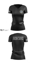 Prince George's County Police Homeland Security Intelligence Unit Women's Short Sleeve V-neck Shirt - 16
