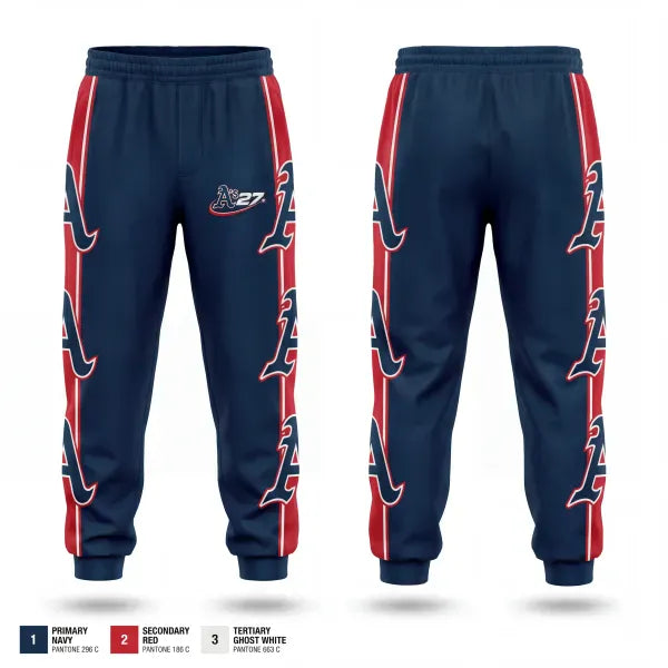 Sweatpants, Little Rock A’s, Baseball, Teamtime, Team time, sublimation, custom sports apparel, team uniforms, spirit wear, spiritwear, sports uniforms, custom shirts, team store, custom team store, fundraiser sports, apparel fundraiser