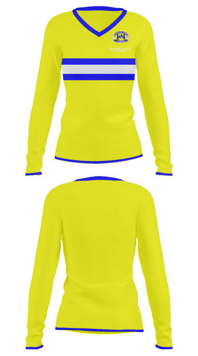 Montessori School Of Oceanside 11863230 Women's Long Sleeve V-neck Shirt - 31
