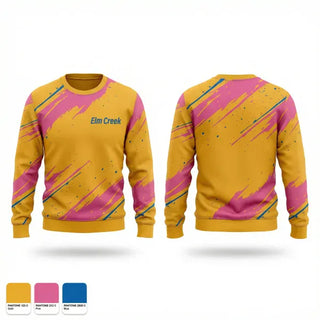 Crew Neck Sweatshirt, Elm Creek, Softball, Teamtime, Team time, sublimation, custom sports apparel, team uniforms, spirit wear, spiritwear, sports uniforms, custom shirts, team store, custom team store, fundraiser sports, apparel fundraiser