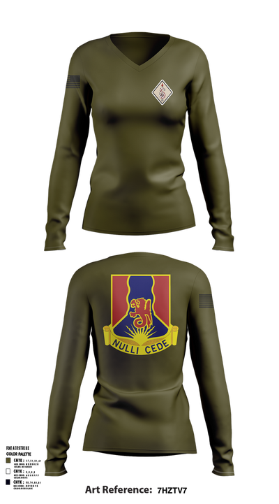 249TH RTI 24683658 Women's Long Sleeve V-neck Shirt - 102