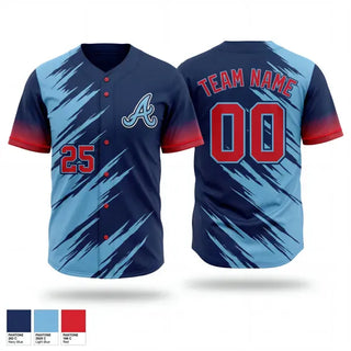 Full Button Baseball Jersey, Azusa Vikings, Baseball, Teamtime, Team time, sublimation, custom sports apparel, team uniforms, spirit wear, spiritwear, sports uniforms, custom shirts, team store, custom team store, fundraiser sports, apparel fundraiser