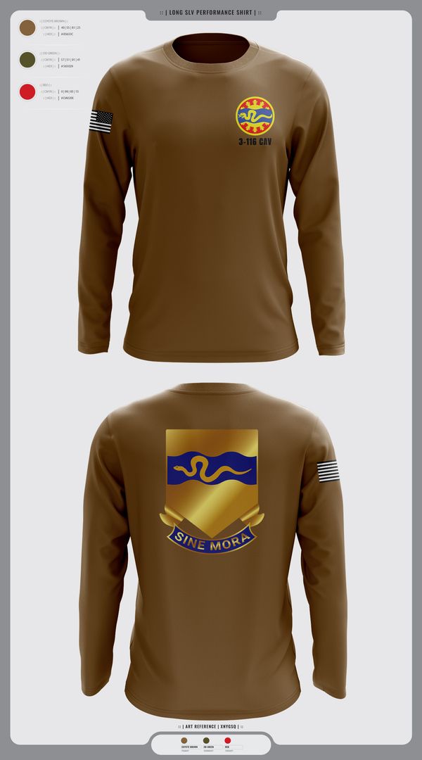Long Sleeve Performance Shirt, 3-116 CAV, , Teamtime, Team time, sublimation, custom sports apparel, team uniforms, spirit wear, spiritwear, sports uniforms, custom shirts, team store, custom team store, fundraiser sports, apparel fundraiser