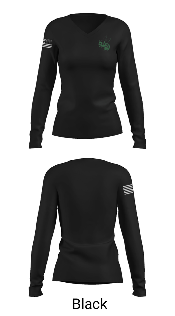 Women's Long Sleeve Vneck Shirt, Highland High School Bowling, Bowling, Teamtime, Team time, sublimation, custom sports apparel, team uniforms, spirit wear, spiritwear, sports uniforms, custom shirts, team store, custom team store, fundraiser sports, apparel fundraiser