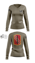 196th BDE SIG CO 21636857 Women's Long Sleeve V-neck Shirt - 2